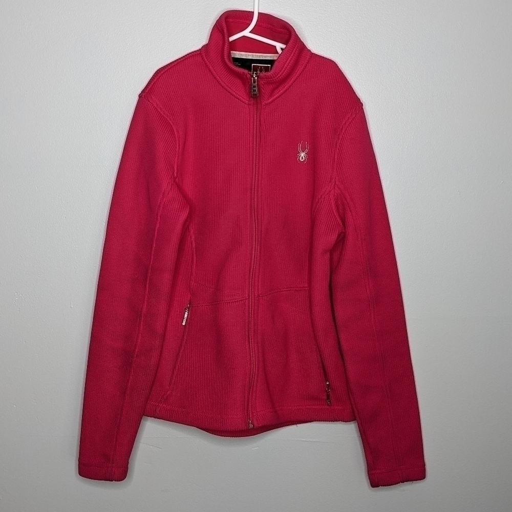 ✨3/$15 Spyder pink zip up jacket S